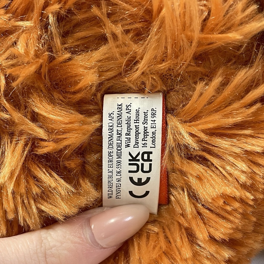 Wild Republic Orangutan Plush Toy Orange & Grey Realistic Zoo Stuffed Animal - Picture 9 of 9